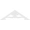 Ekena Millwork Pitch Cornelia Architectural Grade PVC Gable Pediment, 48"W x 16"H x 1"P (8/12) GPP048X016X100CRN - alternate 5